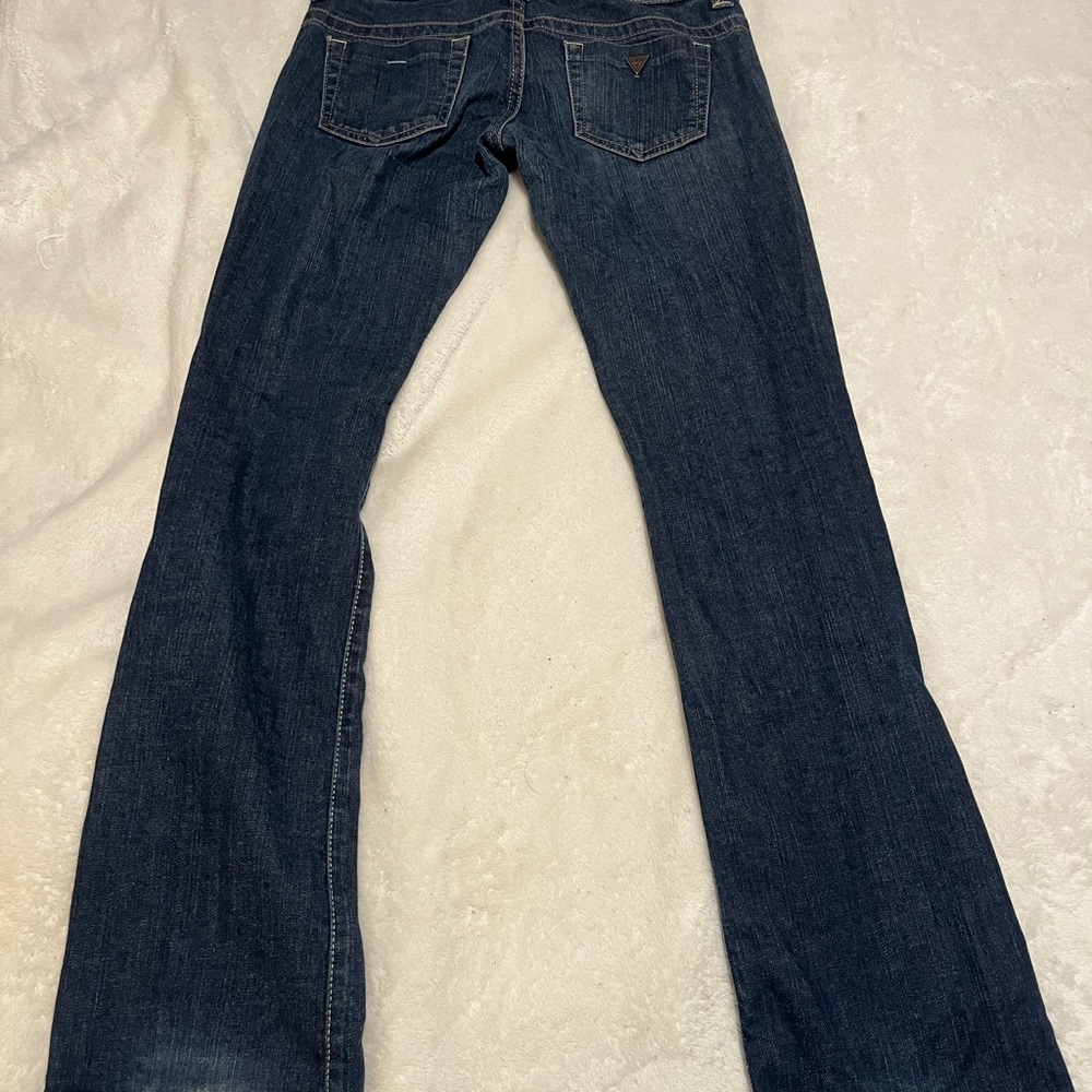 Vintage Guess Dark Blue Women's Boot Cut Jeans
